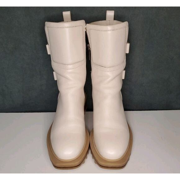 Tamara Mellon White Perfecto Ankle 50 Boot Made in Italy EU 39 US 8.5 MSRP $995 - Picture 3 of 16